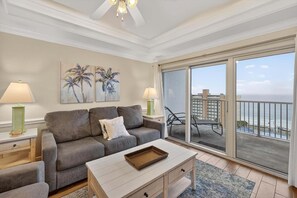 Condo, Multiple Beds (Crystal Tower 906) | Living area - Crystal Tower 906 (Gulf Shores)