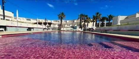 A heated pool