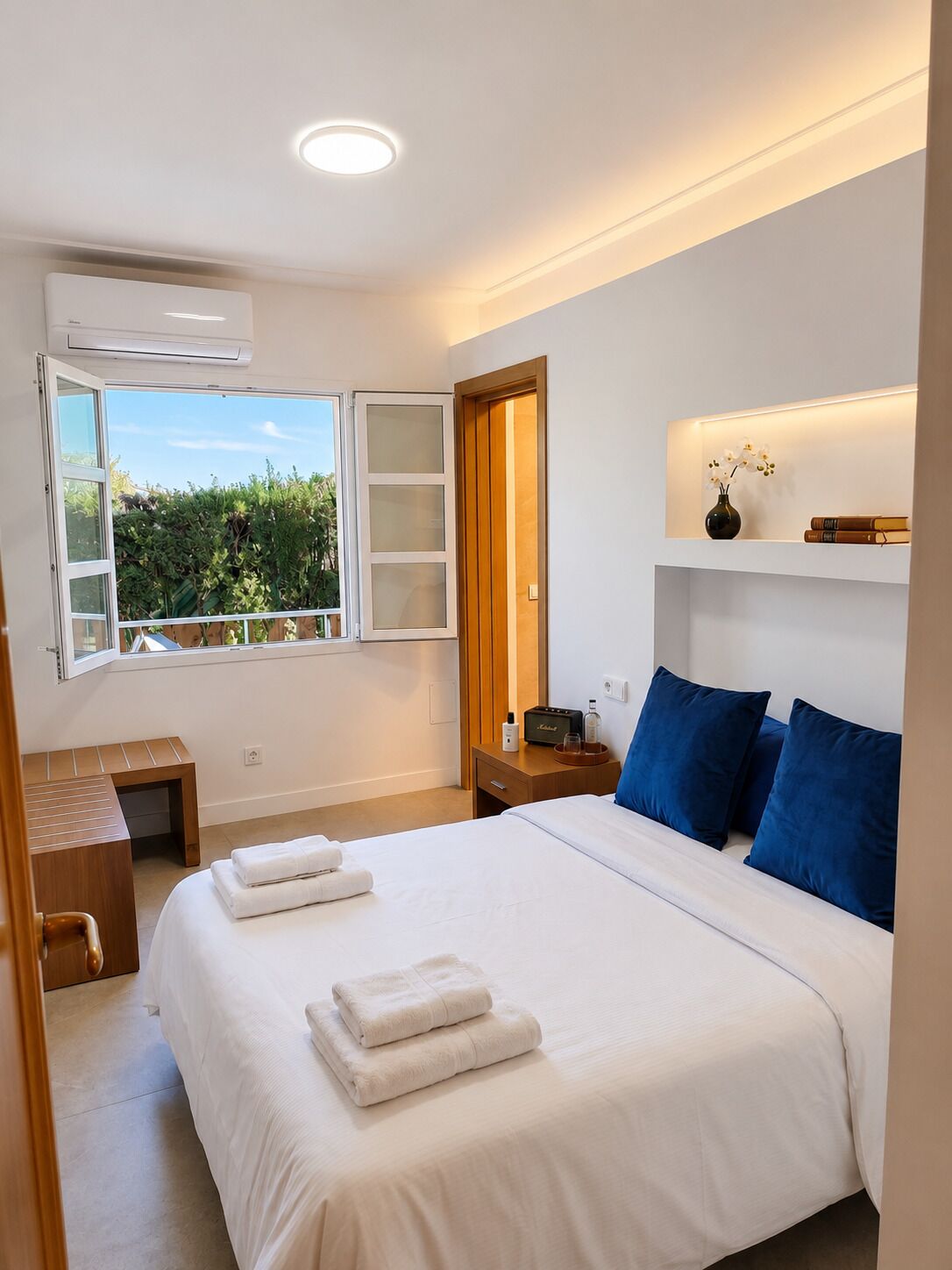 5 slaapkamers, een strijkplank/strijkijzer, wifi, beddengoed
