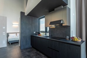 Deluxe Apartment, City View | Dapur peribadi