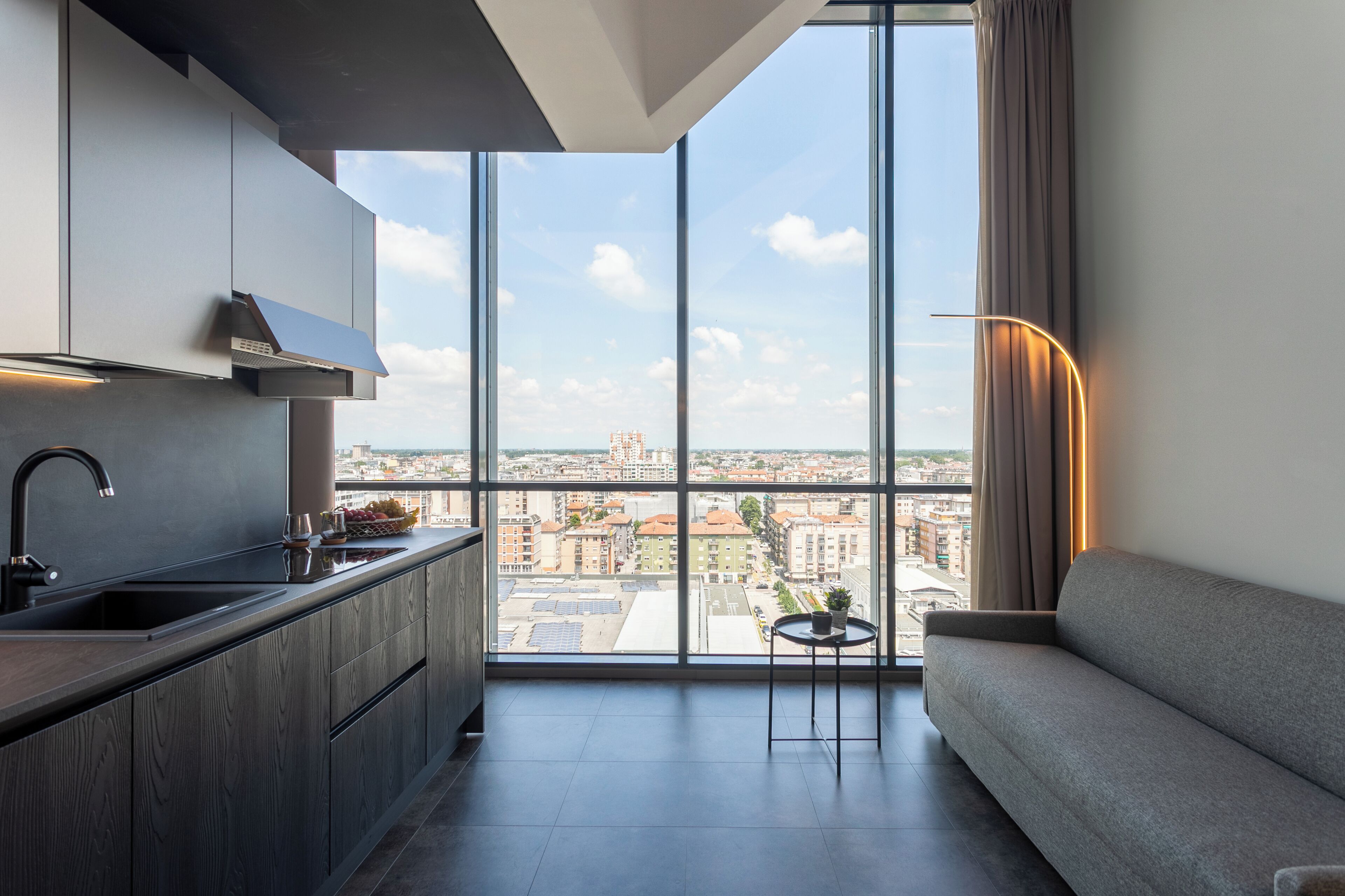 Deluxe-Apartment, Stadtblick | Wohnbereich