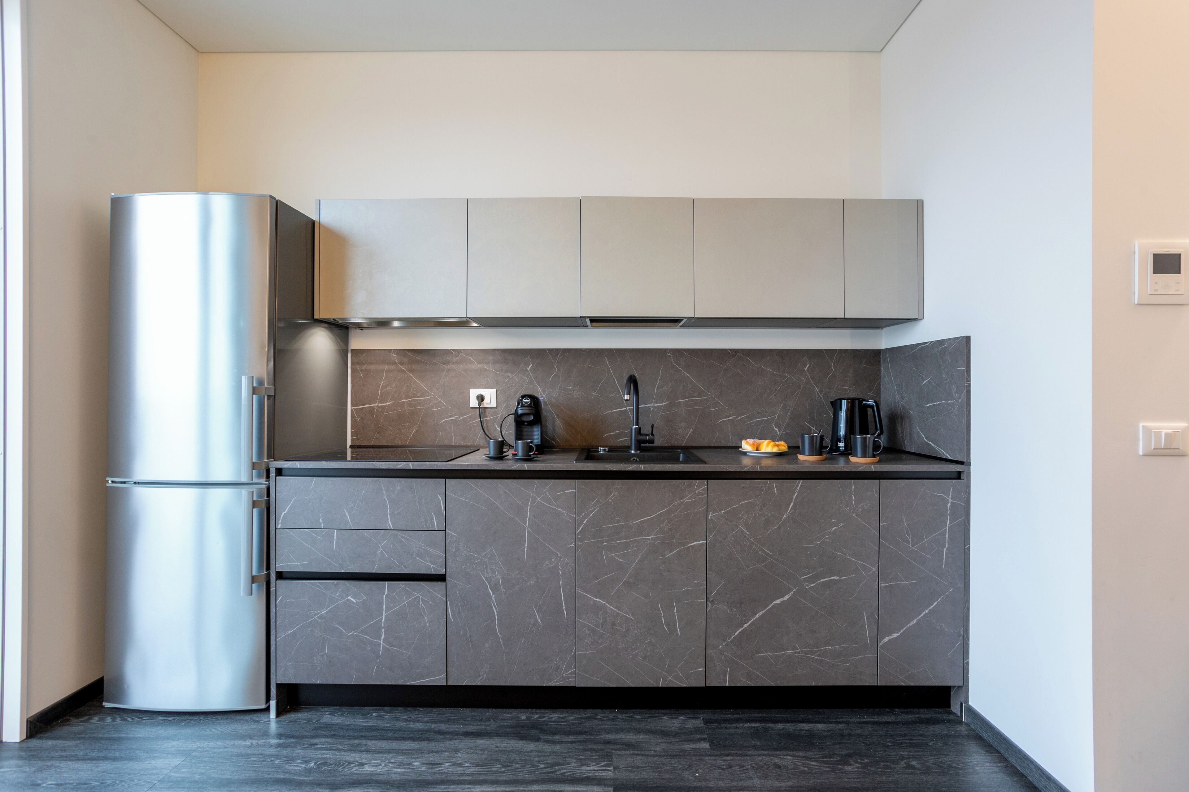Appartement Deluxe, terrasse, vue ville | Cuisine privée