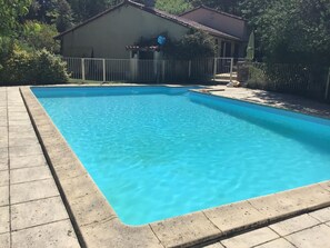 Pool - Cottage in Saint-Cybranet with private pool, pets allowed (Saint-Cybranet)
