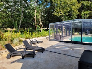 Pool - Air-conditioned villa with private pool and Wi-Fi in Carlux (Carlux)