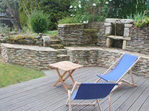 Terrace/patio - Charming stone house in Sarzeau, 5 pers, 600 m to beach (Sarzeau)