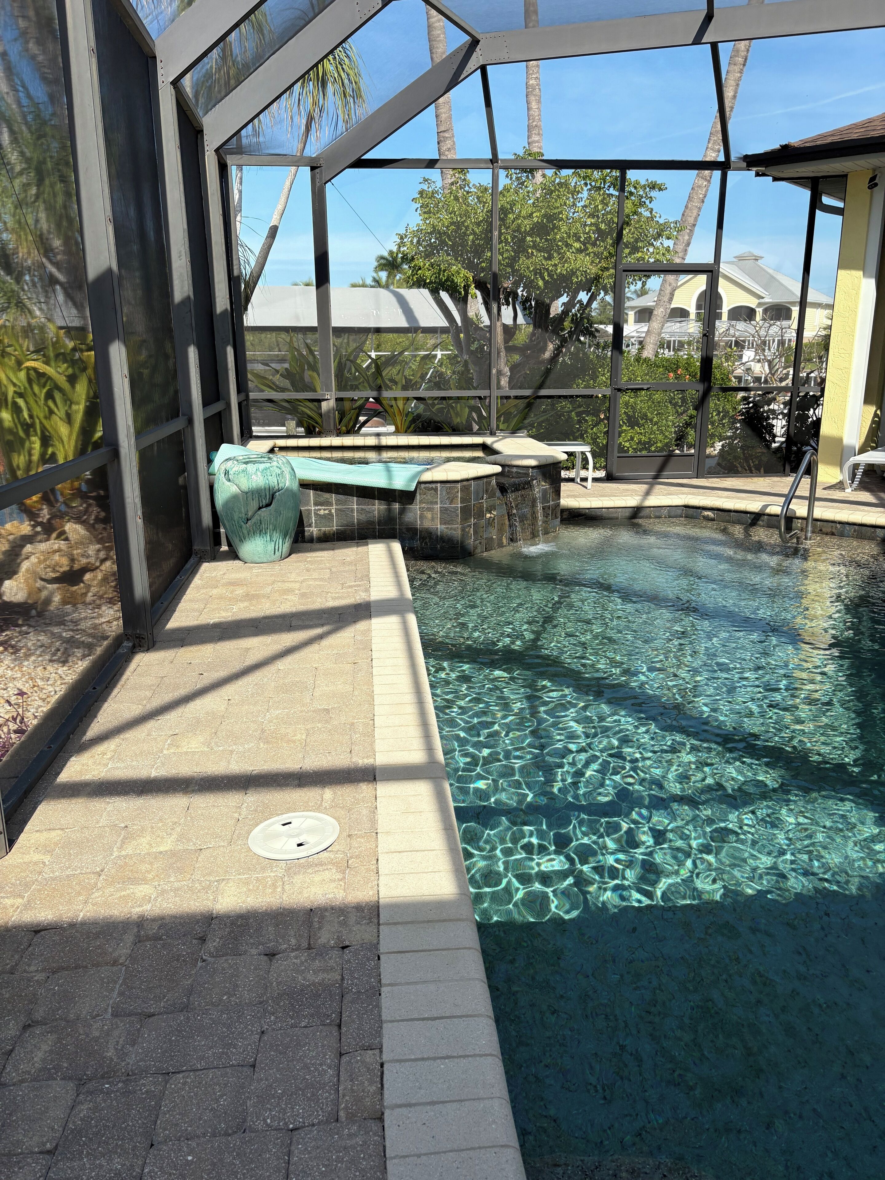 Indoor pool, a heated pool