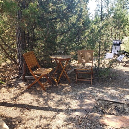 Cozy in the Pines getaway cabin in Hot Springs