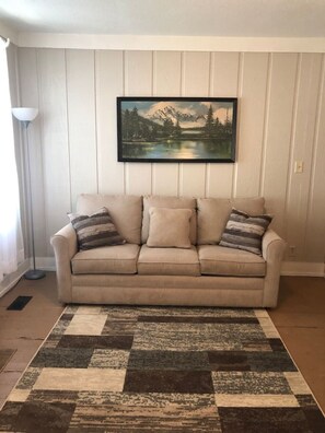 Living area - Charming Downtown 2 BR Cottage • Walk to Honeywell, Dining & Shops (Wabash)