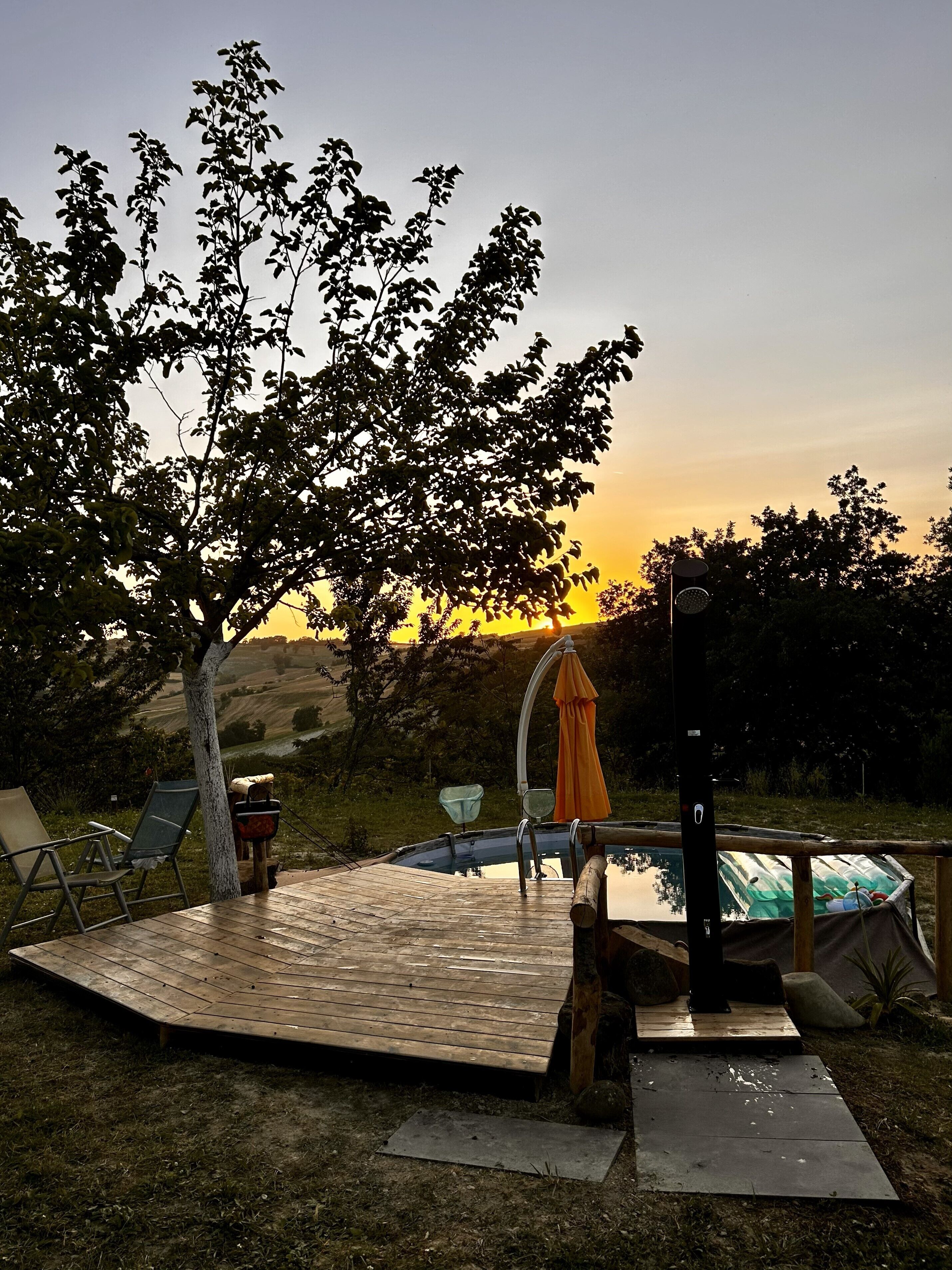 Idromassaggio all'aperto