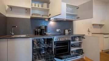 Kühlschrank, Ofen, Herdplatte, Geschirrspüler