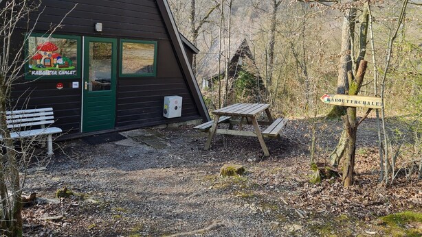 Chalet | Outdoor dining - Quiet Family Chalet in Durbuy Hills (Durbuy)