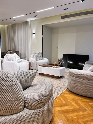 Soothing 3-bedroom apartment with AC in charming Giza Governorate