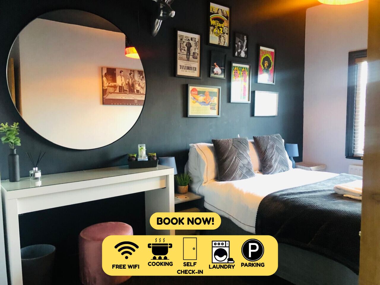 Bügeleisen/Bügelbrett, WLAN, Bettwäsche