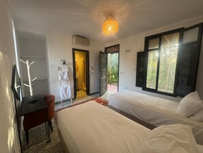 Room, Pool View | Premium bedding - ecolodge dar bouhouta (Marrakech)