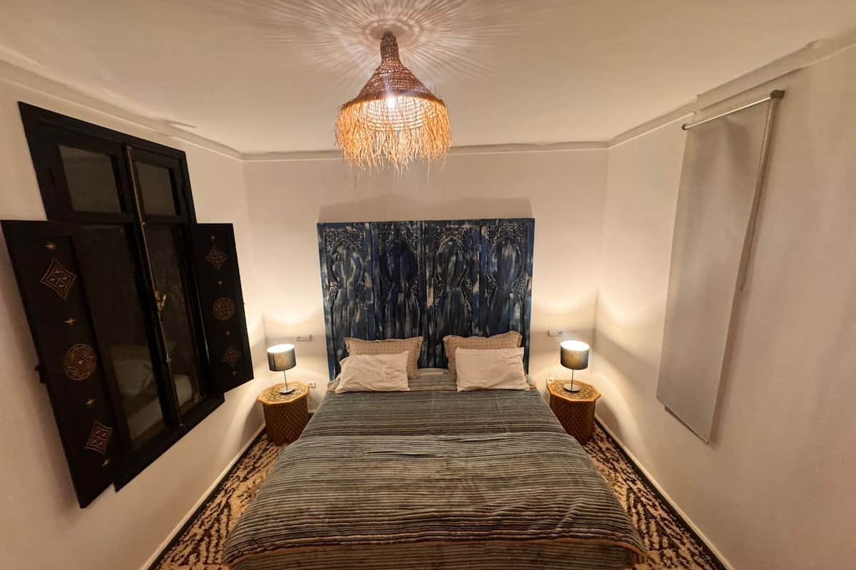 Family Double Room, 1 King Bed, Patio, Pool View | Premium bedding