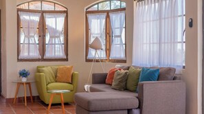 Living area - Roustic One Story Home w/ desert garden (Todos Santos)