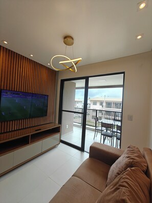 Smart TV, ping pong - Beachfront apartment with ocean view, pool & comfort on the best beaches of Ilhéus. (Ilhéus)