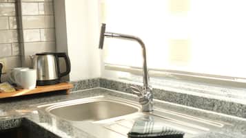 Mini-Kühlschrank, Mikrowelle, Herdplatte, Geschirrspüler