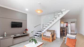 Basic Apartment | Living area | 32-inch Smart TV with digital channels