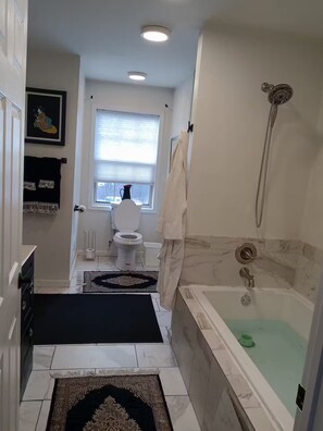 Towels, soap, toilet paper