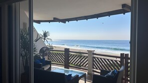Property grounds - 2 Bedroom Ocean Front Condo. 180º ocean views, steps from the beach and pool. (Bajos de Chila)