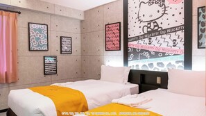 1 bedroom, desk, iron/ironing board, free WiFi - Hello Kitty Character Twin | Room only Stand / Naha Okinawa (Naha)