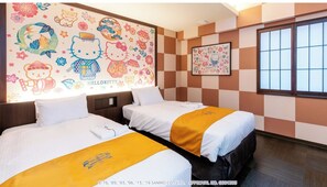 1 bedroom, desk, iron/ironing board, free WiFi - Hello Kitty Character Twin | Room only Stand / Naha Okinawa (Naha)