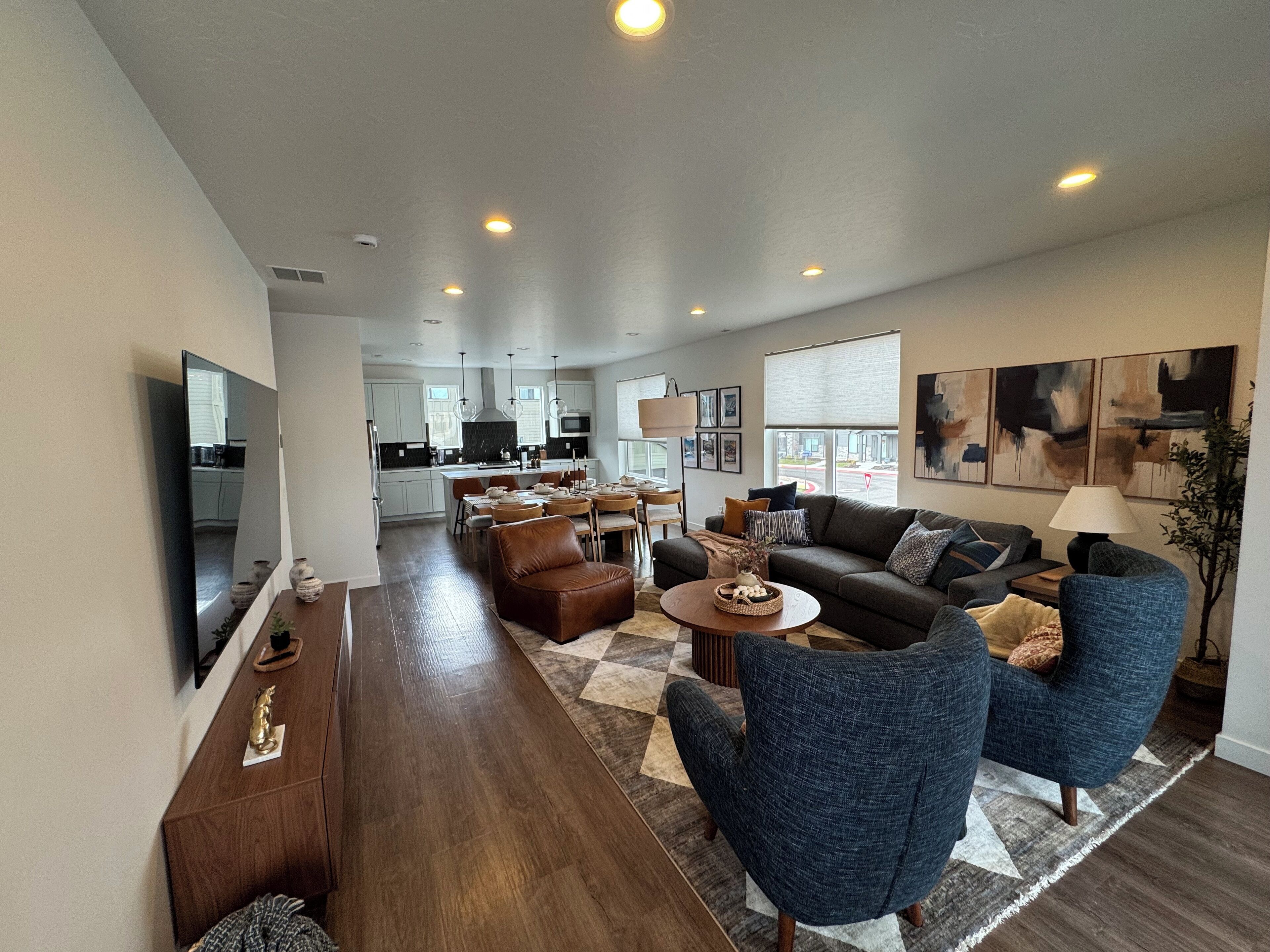 TV connectée, cheminée