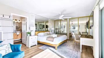 2 bedrooms, iron/ironing board, travel crib, free WiFi