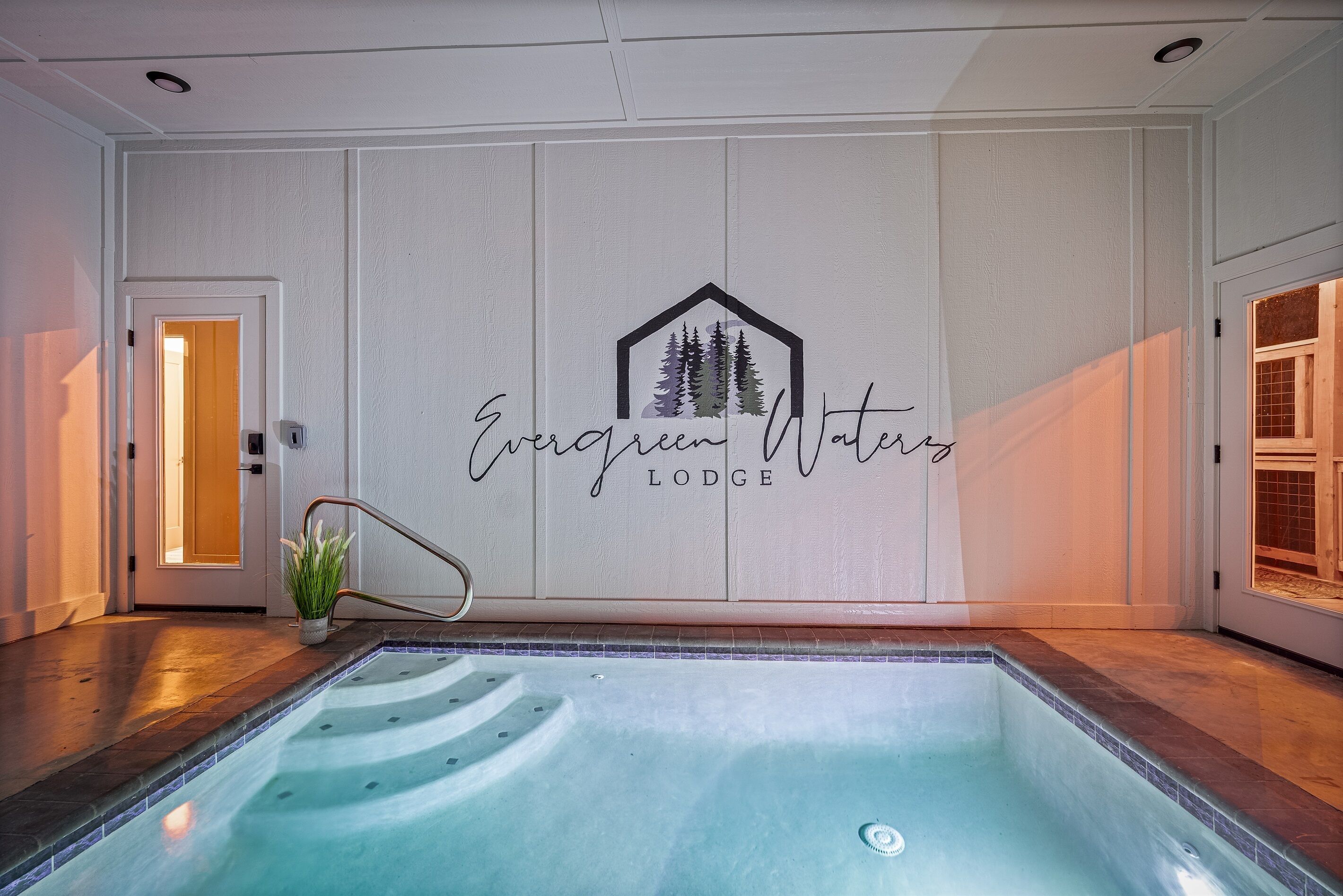 Indoor pool, a heated pool