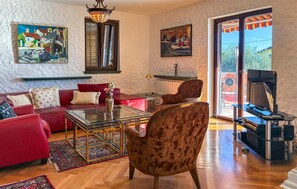 Living area - Awesome apartment in Opric with house sea view (Opric)