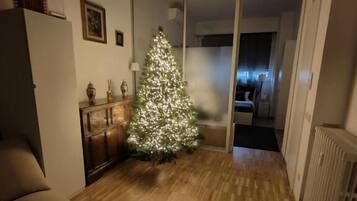 Een flatscreentelevisie