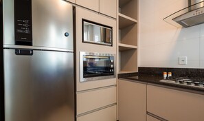 Basic Apartment | Private kitchen - Apt w/ Gourmet Balcony 450m From Beach Reb0802 (Itapema)