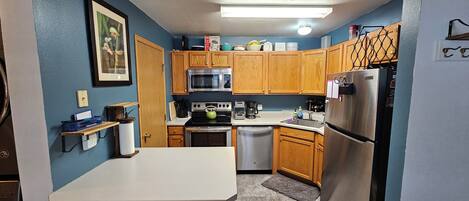 Microwave, oven, stovetop, dishwasher