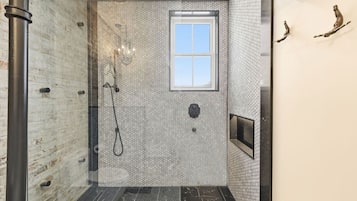 Hair dryer, towels