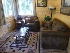 Living area - Madison River Cabin Rental #15 (W YELLOWSTONE)