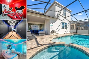 Pool - Gated 7BR Resort Villa w/ Private Heated & Lighted Pool | Corner Lot Near Disney (Kissimmee)