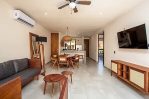 Living area - December Special: 2BD Escape w/ Pool, Gym & WiFi (Tulum)