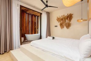 WiFi, bed sheets - Refugio de Diseñador con Bañera y Terraza Privada (Tulum)