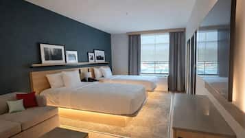 Luxe beddengoed, een strijkplank/strijkijzer, gratis wifi, beddengoed