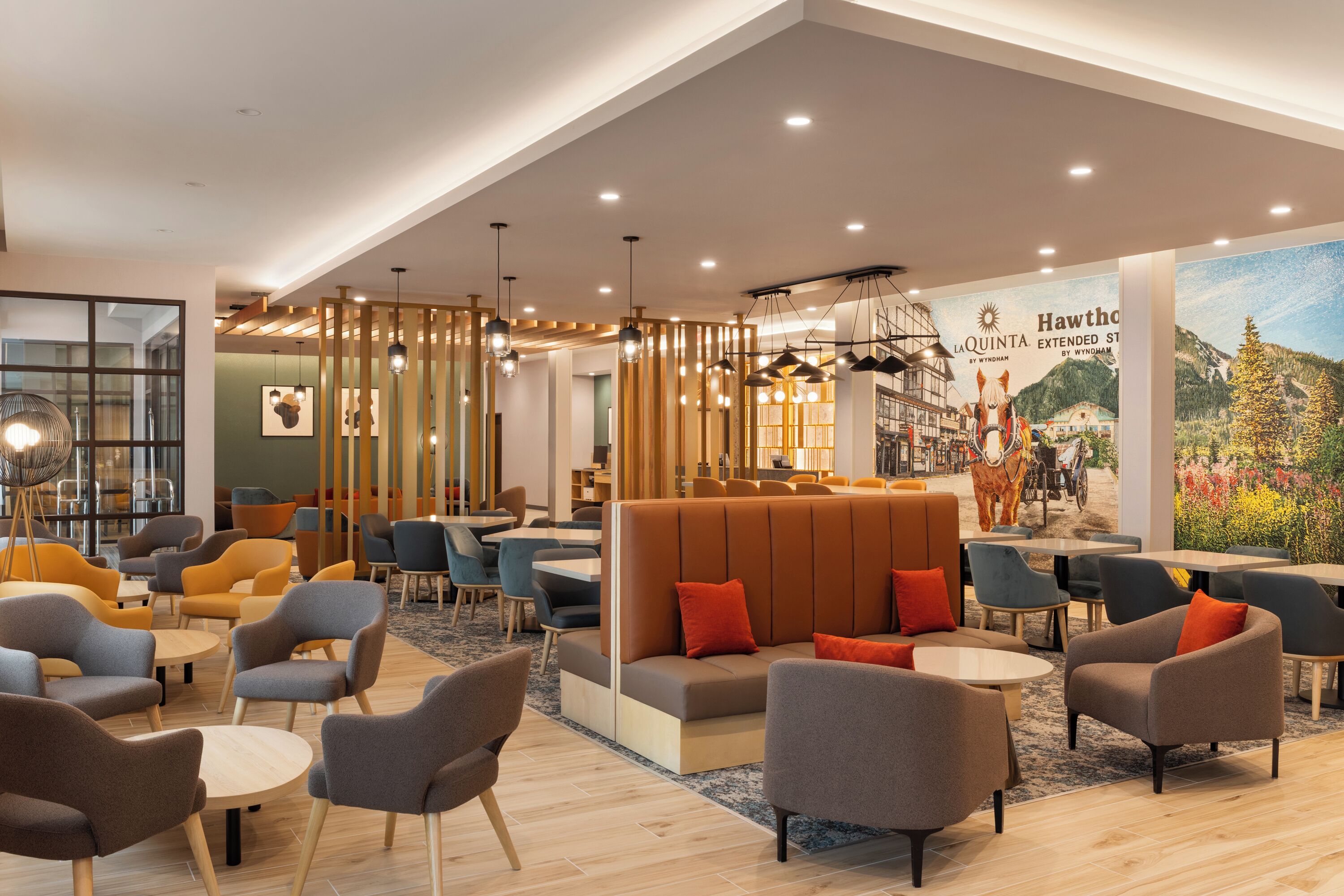 Coin salon dans le hall