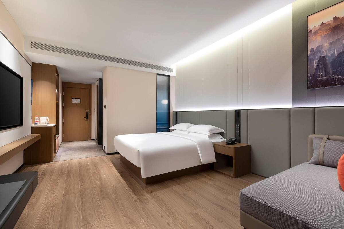 Kamar Deluks, 1 Tempat Tidur King, Bebas Asap Rokok, pemandangan kota