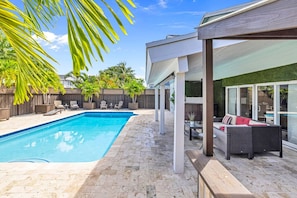 Pool - Amazing Tropical Pool House Delray Near Ocean- 4/3 (Delray Beach)