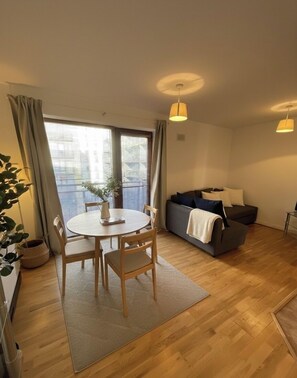 Comfort Apartment, Balcony, Garden View | Living area | Flat-screen TV - Apartment near 3Arena and Dublin Port (Dublin)