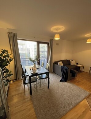 Comfort Apartment, Balcony, Garden View | Living area | Flat-screen TV - Apartment near 3Arena and Dublin Port (Dublin)