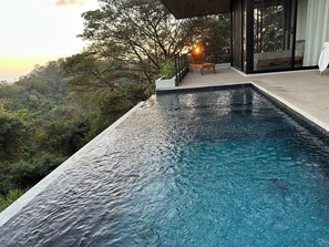 Pool - Tranquil Hillside 3-Bedroom Home with Nosara Ocean Views (Arenals de Nosara)