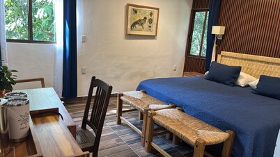 Comfortable Rooms With Beautiful Garden, Temazcal, Kitchen, Pool and Jacuzzi.