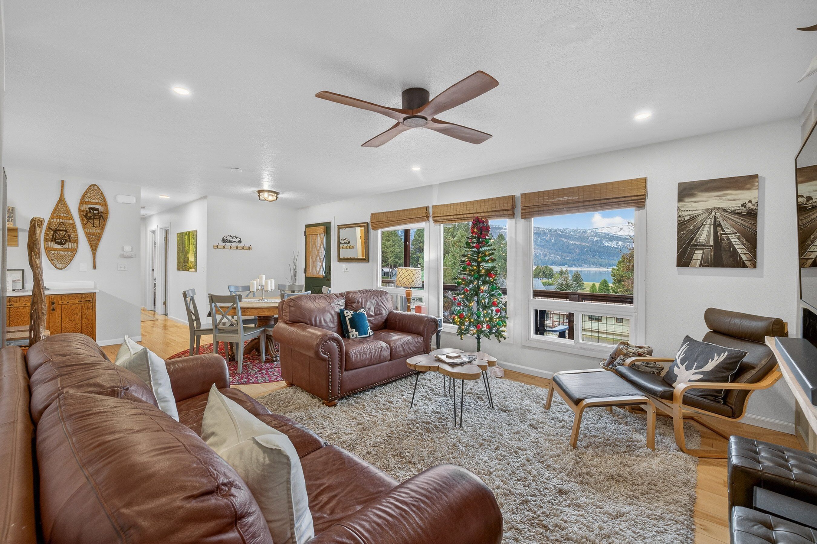 智能電視、壁爐、書籍