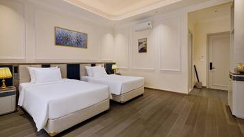 Deluxe Premier Room | Roupas de cama premium, frigobar, escrivaninha, cortinas blackout