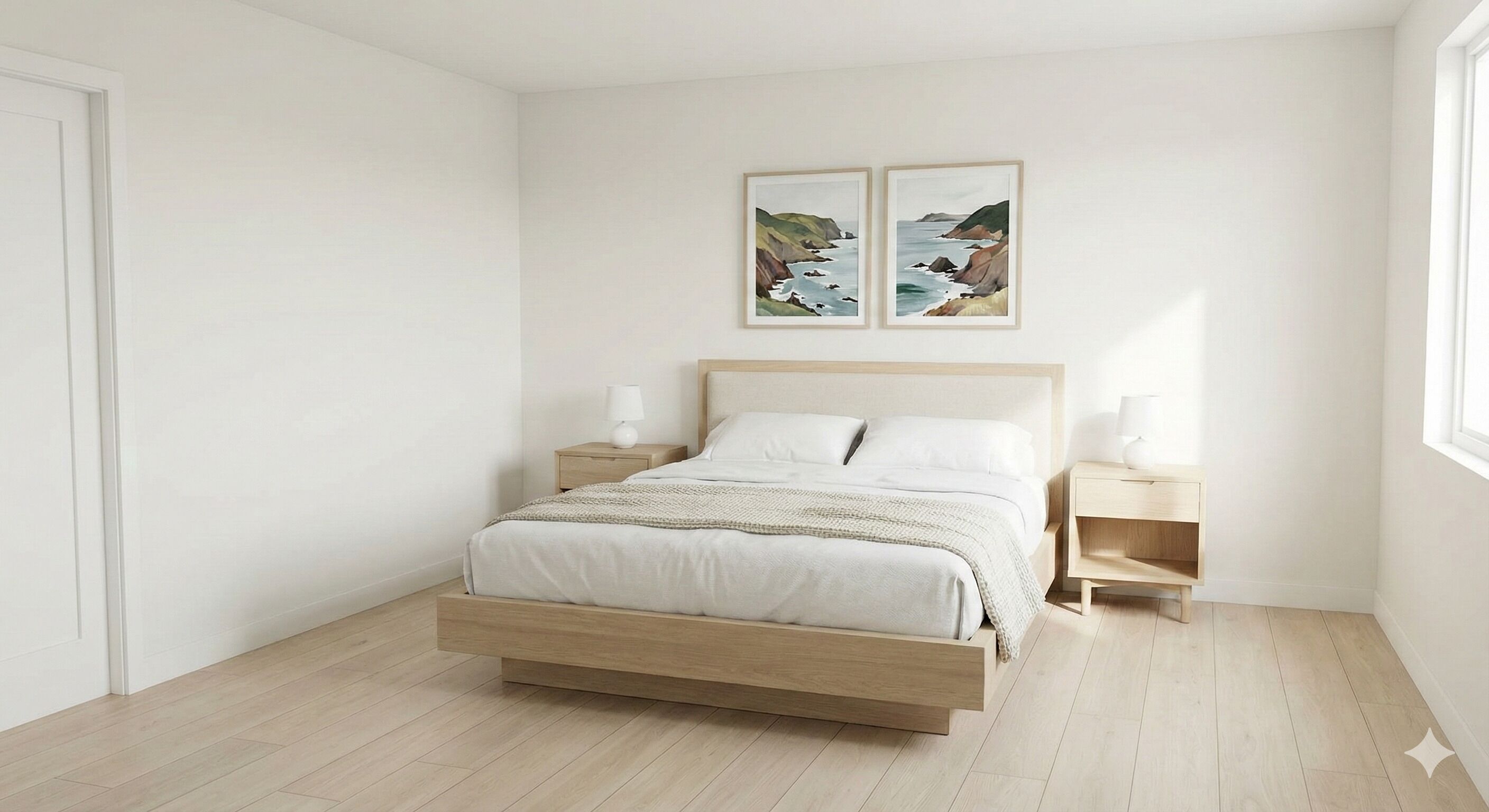 Een strijkplank/strijkijzer, wifi, beddengoed